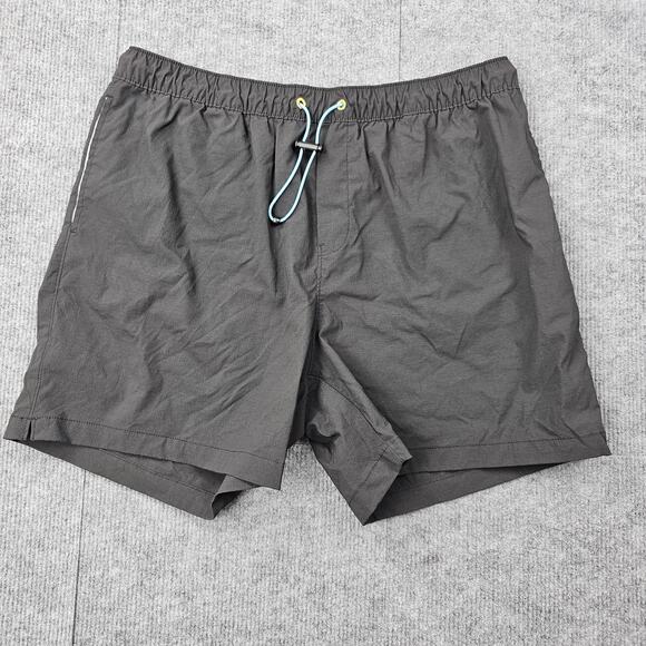 Chubbies Shorts Mens XL 5" Gray Quick Dry Unlined Stretch Drawstring Athleisure - Picture 1 of 6